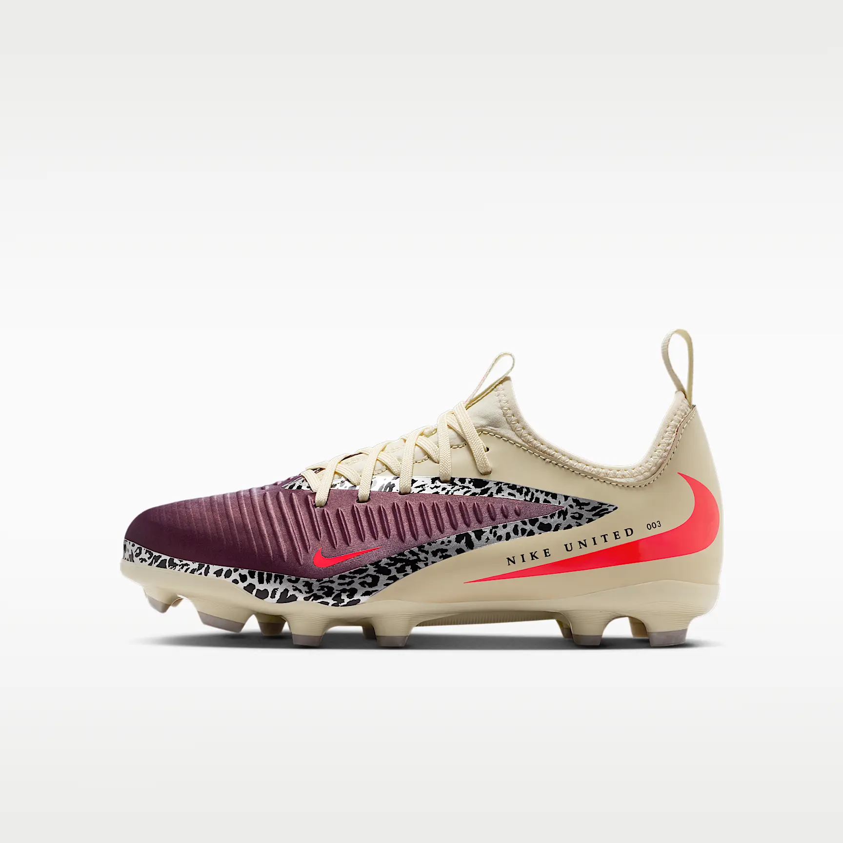 Nike United Jr. Phantom 6 Low Academy, Röd, bild 1