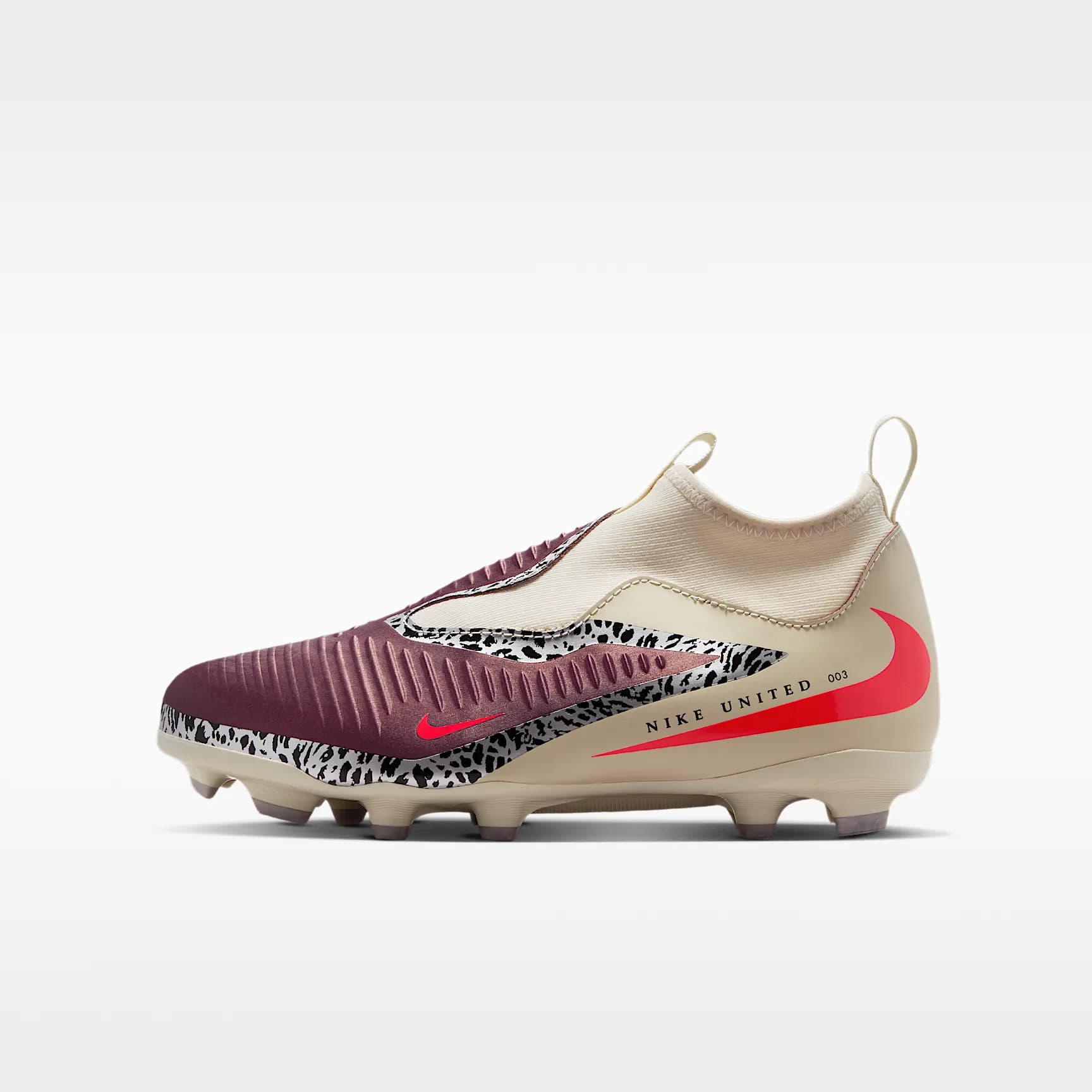 Nike United Jr. Phantom 6 High Academy, Röd, bild 1